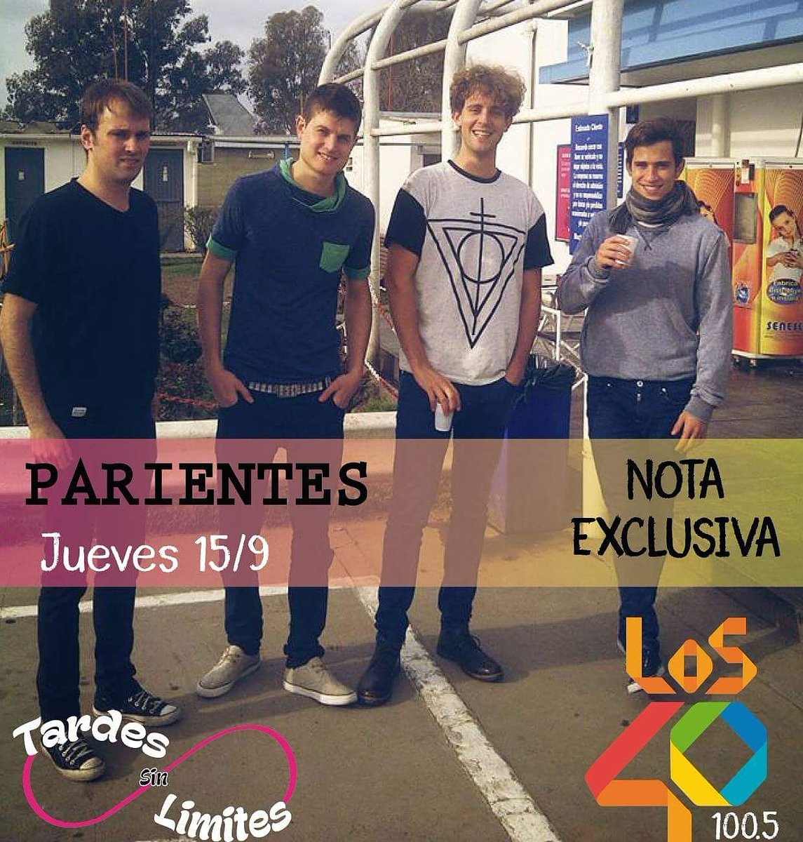 Club40parana's tweet photo. Hoy no te pierdas la nota con los chicos de @Los_Parientes . De 17 a 20hs por el aire de @40Parana fm 100.5 https://t.co/00Gz0jd6D9