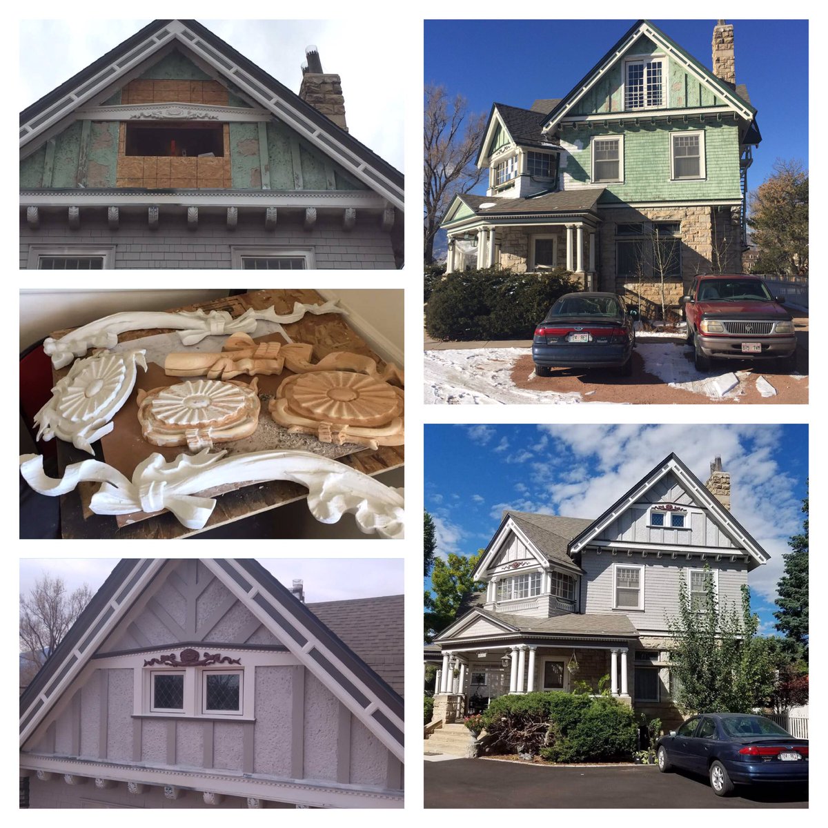 JOATinc's tweet photo. Here are some before &amp; after photos of this beautiful #ColoradoSprings #HistoricHome #Renovation #COSprings https://t.co/tx15uMl9Tv