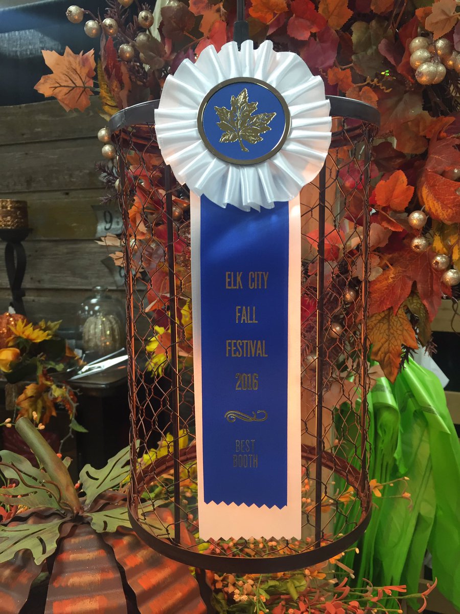 We won Best Booth at the Elk City Fall Festival! #shopelkcity