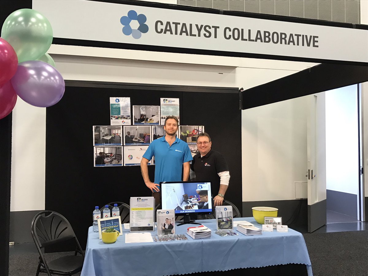 CatalystCollab's tweet photo. At the #DALExpo16 with some of our members #notice more @MindLabOz @rackthebrainRTB #adelaideshowgrounds https://t.co/ubcbx26yph