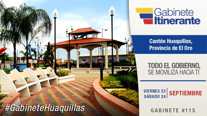 Educacion_Ec's tweet image. Este viernes y sábado el gobierno se traslada hacia la provincia de #ElOro ¡Acompáñanos en el #GabineteHuaquillas!