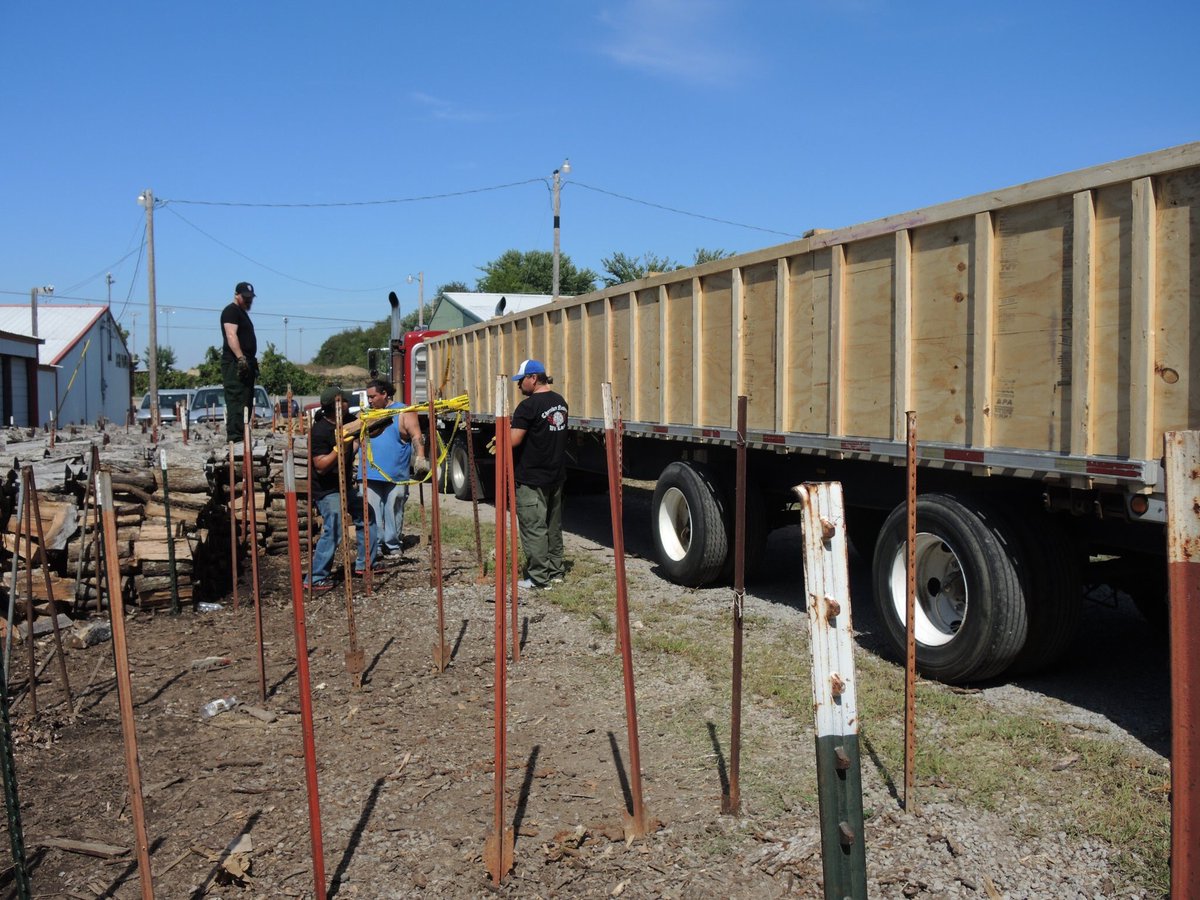 CherokeeNation's tweet photo. Sending two semis of firewood to #StandingRock. The wood will help keep warm the thousands of Dakota Access Pipeline protestors. https://t.co/Jglmm2GKkr