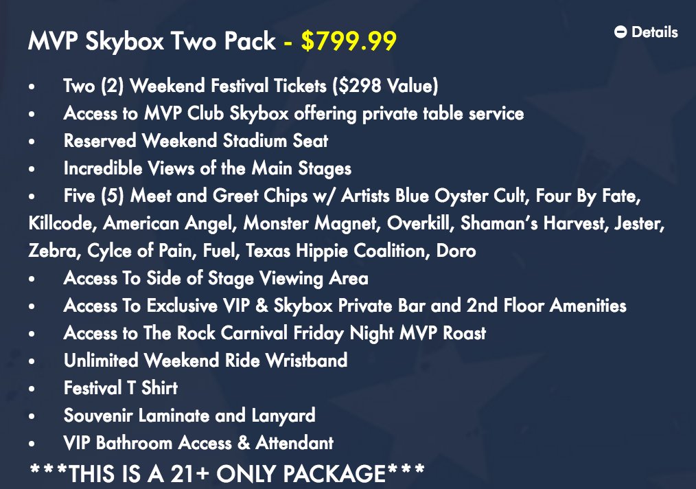 Check it out! <a href="/SoundRink/">Sound Rink Inc.</a> is offering a MVP Skybox 2 pack - details below, tickets available here: bit.ly/2acXBP1