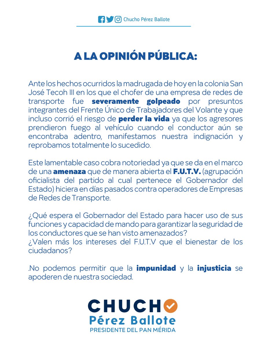 Chucho Pérez Ballote tweet media