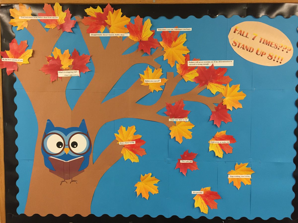 UConnSSS's tweet photo. Fall 7 times? Stand up 8! #FirstDayofFall https://t.co/ns3DPUVsDf