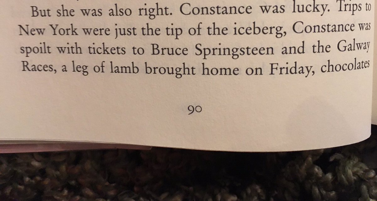 Reading The Green Road (<a href="/AnneEnright/">Anne Enright</a>) and there's a reference to <a href="/Springsteen/">Bruce Springsteen</a>. Bruce is everywhere! #manbooker #theboss #lit #readthis