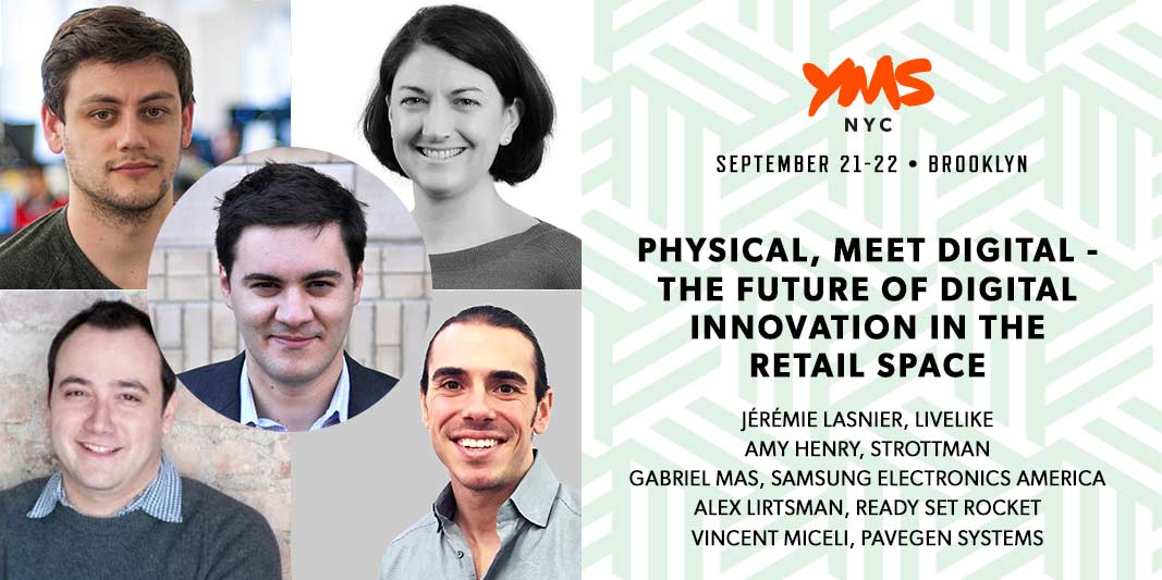 voxburner's tweet photo. Innovators in #phygital #retail @JeremieLasnier @alirtsman @vincentmiceli are blowing the #YMS16 audience’s minds #RN https://t.co/LdCk4N0N7d