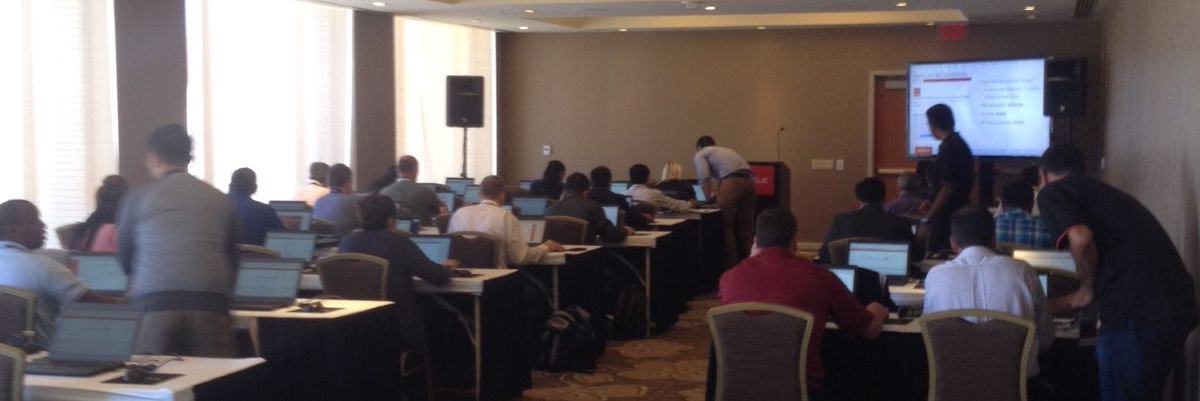 osc_us's tweet photo. Thursday's Oracle Multitenant Hands-on Lab #HOL #oow16 https://t.co/45v3fe4UlD