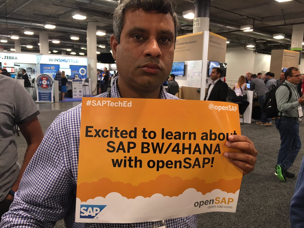 stef_roxx's tweet photo. Anand received his @openSAP reactivation code from @stef_roxx @SAPTechEd #LasVegas. Enjoy learning with @openSAP https://t.co/DKGNJu2ixp