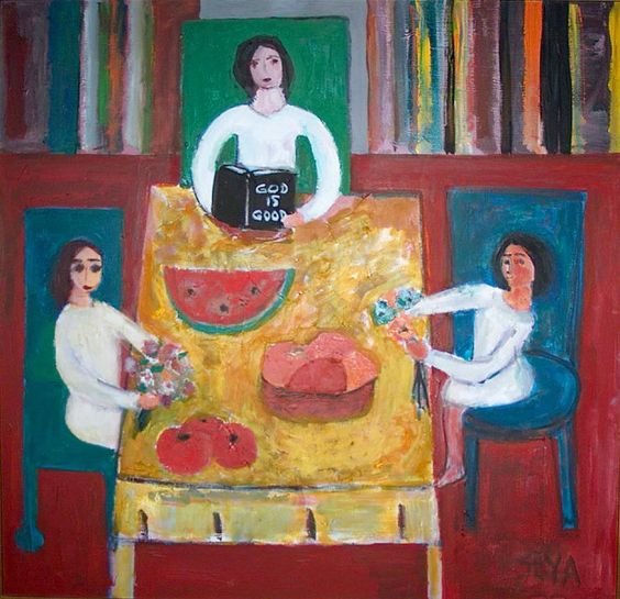 carib_painters's tweet photo. 'Sharing at the table' by Seya Parboosingh #Jamaica #Caribbean #art #inspiration #followart #twitart https://t.co/ZvfFP0i2jX
