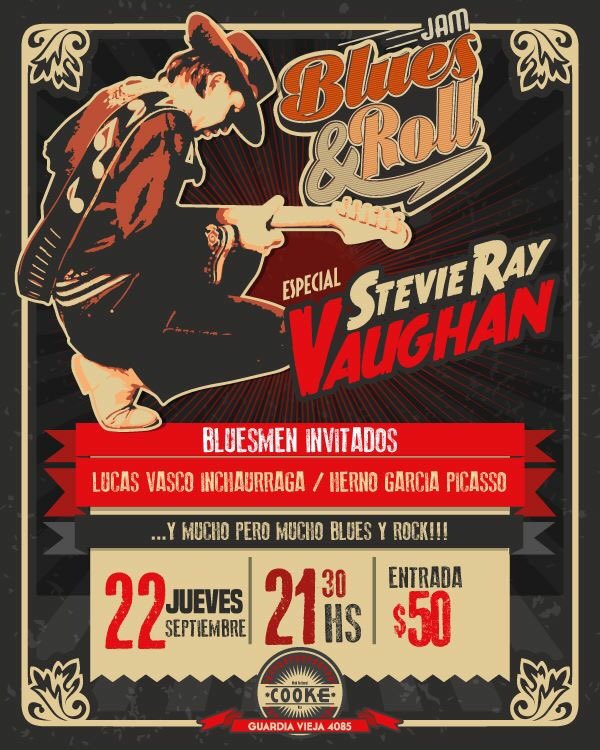 CCCooke_'s tweet photo. HOY! Jam Blues &amp; Roll en #Almagro #Especial #StevieRayVaughan #CCCooke #ClubCultural #Bar https://t.co/6AjRGcUiLQ