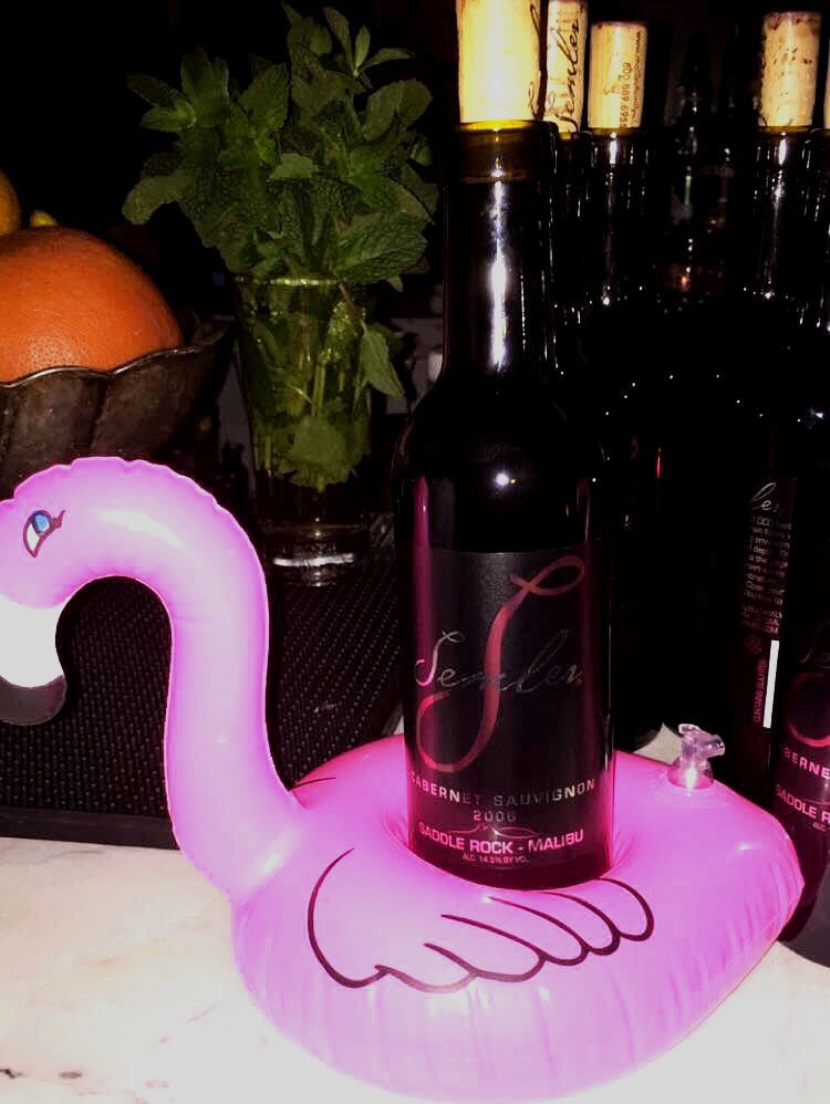Dirty30Movie's tweet photo. Thank you to @MalibuWine for making the #Dirty30Movie after party LIT! Some wine pairing advice: it goes great with flamingos! https://t.co/OQrLH09mye