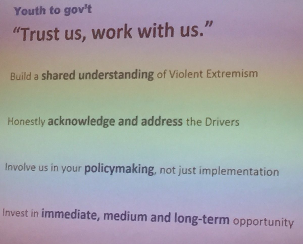 liesjeklomp's tweet photo. #CVEreimagined young people advising how to involve #Youth in Countering Violent Extremism #ShareStopSecure #daretobegrey #GCTF #p2p #CVE https://t.co/P9jXd4MGYi
