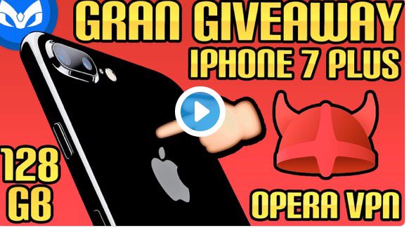 NeifaIII's tweet image. MEJOR VPN GRATIS !! | IPHONE 7 @opera y @MARCIANOPHONE #GANAiphone7Plus128GB