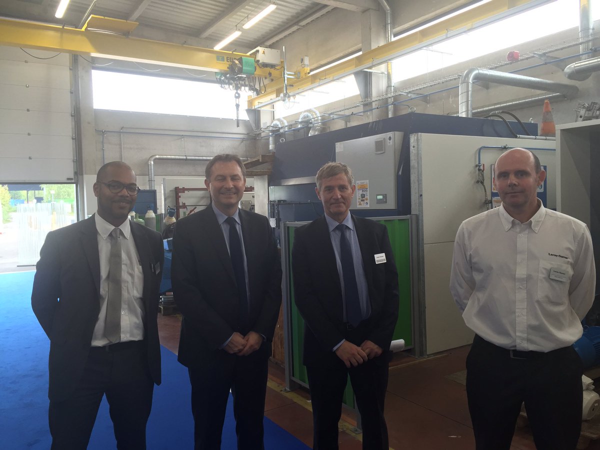 SebastienHuyghe's tweet photo. Inauguration du nouveau pôle d'excellence Solutions &amp; Services de Leroy-Somer à #Templemars avec @NICOLASLEFRANCQ https://t.co/dYyUvt2s5i