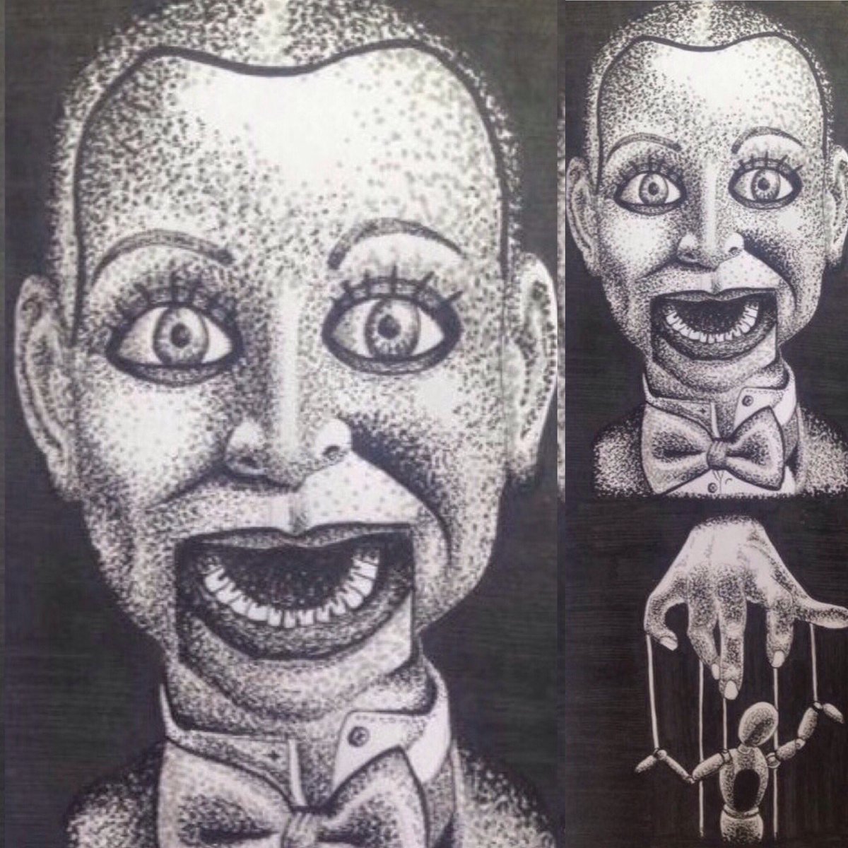 will_reckless's tweet photo. #tattooartist #dotwork #stippler #retweet #stippling #ifeelalive #share #blackwork #puppet #love #fun #drawing #artcollective https://t.co/uLEtVwbCOS