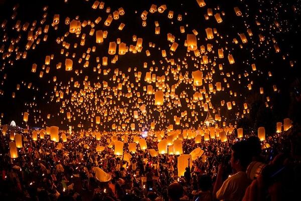 Festival de los Faroles – Chiang Mai, Tailandia.