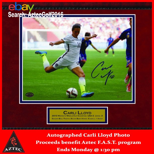 BostonAztecWPSL's tweet photo. Lloyd, Morgan or Solo Autographed Photos AztecGolf2016 on https://t.co/zNAOp0JBT9 https://t.co/LJJxSiBCJj