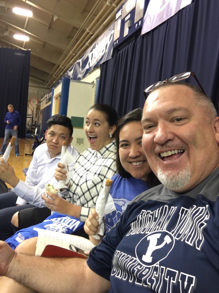 KentBates's tweet photo. Got the good luck churros. A victory is almost guaranteed! Go #byuwvb COUGS !!! https://t.co/YFjqibeexj