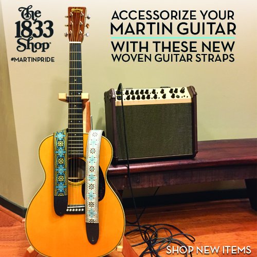 MartinGuitar's tweet photo. You're on the right track to shopping new guitar straps! https://t.co/zDpNcG4dqs https://t.co/QPUZjb7Icb