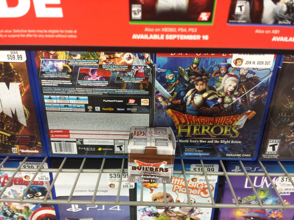 RiamuCelestrian's tweet image. DQ Builders Block #2: left @GameStop in Herald Square on 9/18/16, near @DragonQuest Heroes. #BuildingAFanbase @DQDragonsDen @SquareEnixUSA