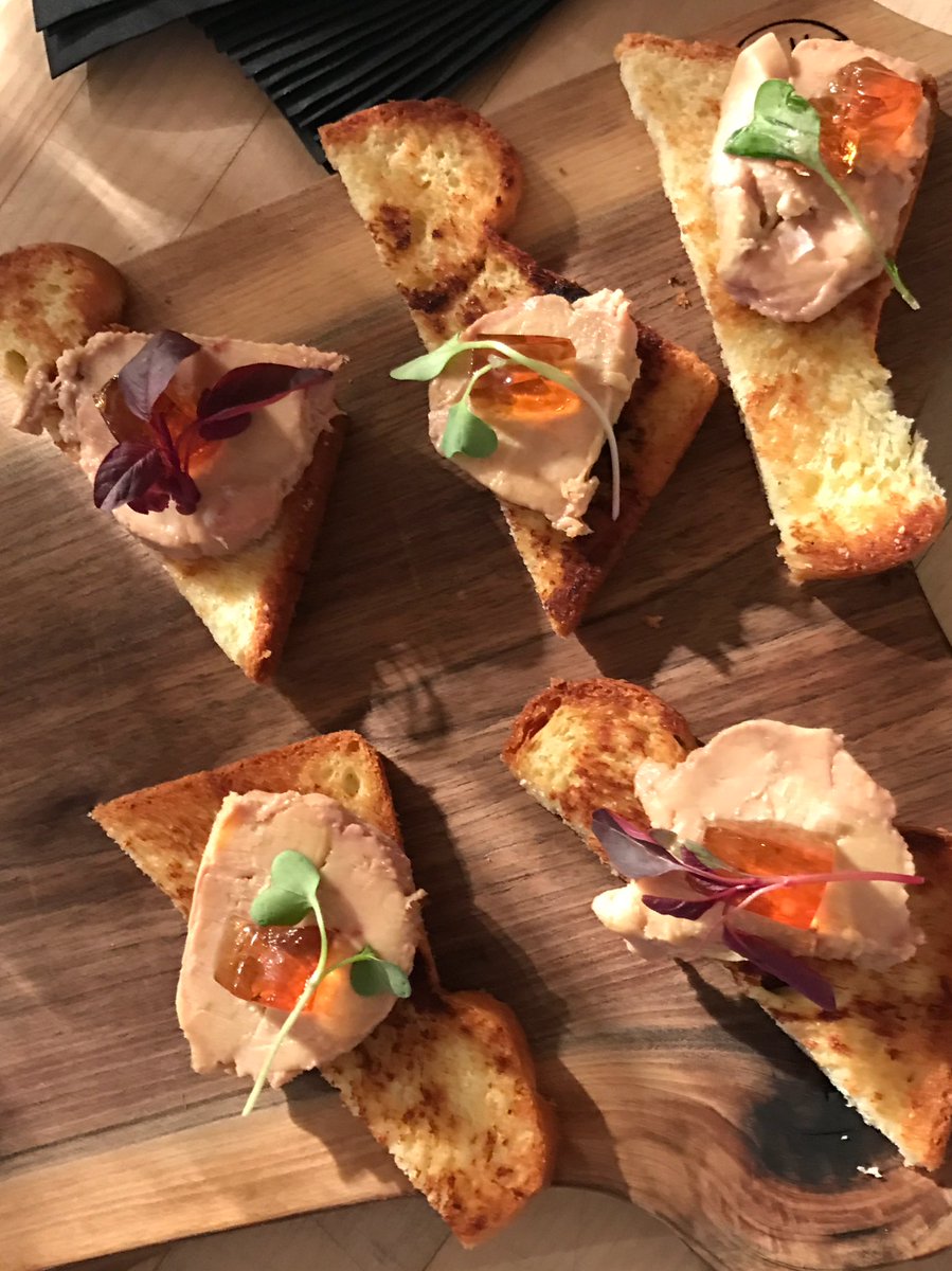 Foie appetizer on brioche
excited for the courses to follow <a href="/London_Training/">LondonTrainingCentre</a> 
Made w/ <a href="/ThreeRidgesFarm/">Three Ridges Farm</a> duck
#eat519