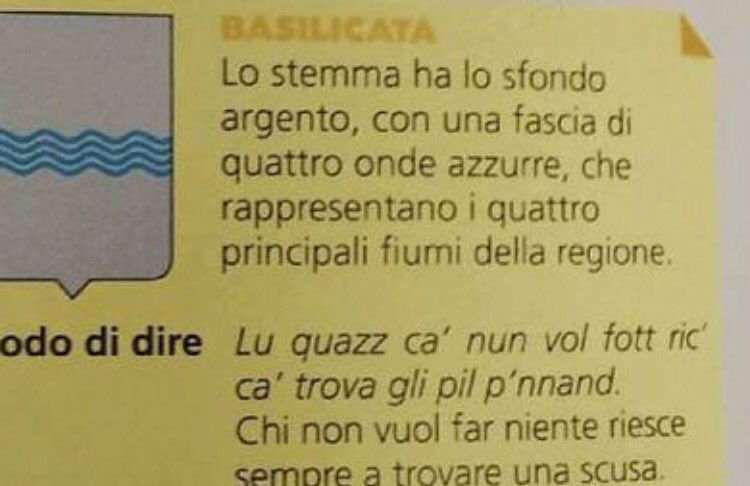 mateko76's tweet image. #rizzolieducation vieni a fare un giro  in #Basilicata.Abbiamo modi di dire molto più simpatici e adatti ad un sussidiario di 5 #elementare