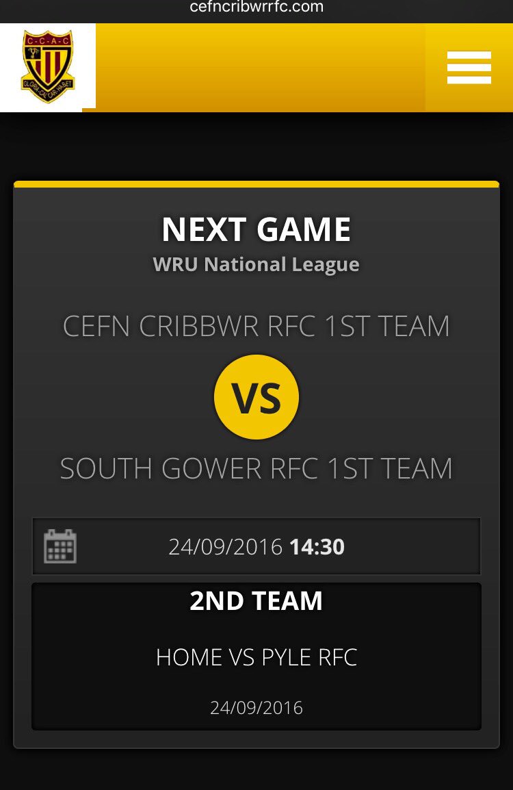 cribwr's tweet photo. Busy Saturday for us, 2 home games! The firsts play @SouthGowerRFC &amp; seconds take on @pylerfc Get involved #riders https://t.co/PF4tEAMd17