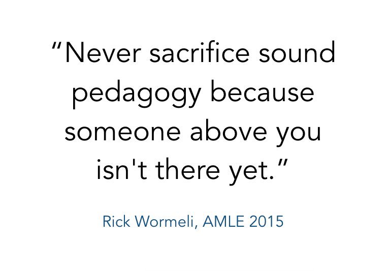 Big thanks to <a href="/rickwormeli2/">Rick Wormeli</a>, <a href="/MrHustvedt/">Mr. H. (RonHustvedt)</a>, et al. for leading an important conversation about grading at <a href="/SalkSTEM/">Salk Middle School</a> and <a href="/ISD728/">ISD 728</a>. #728innovate