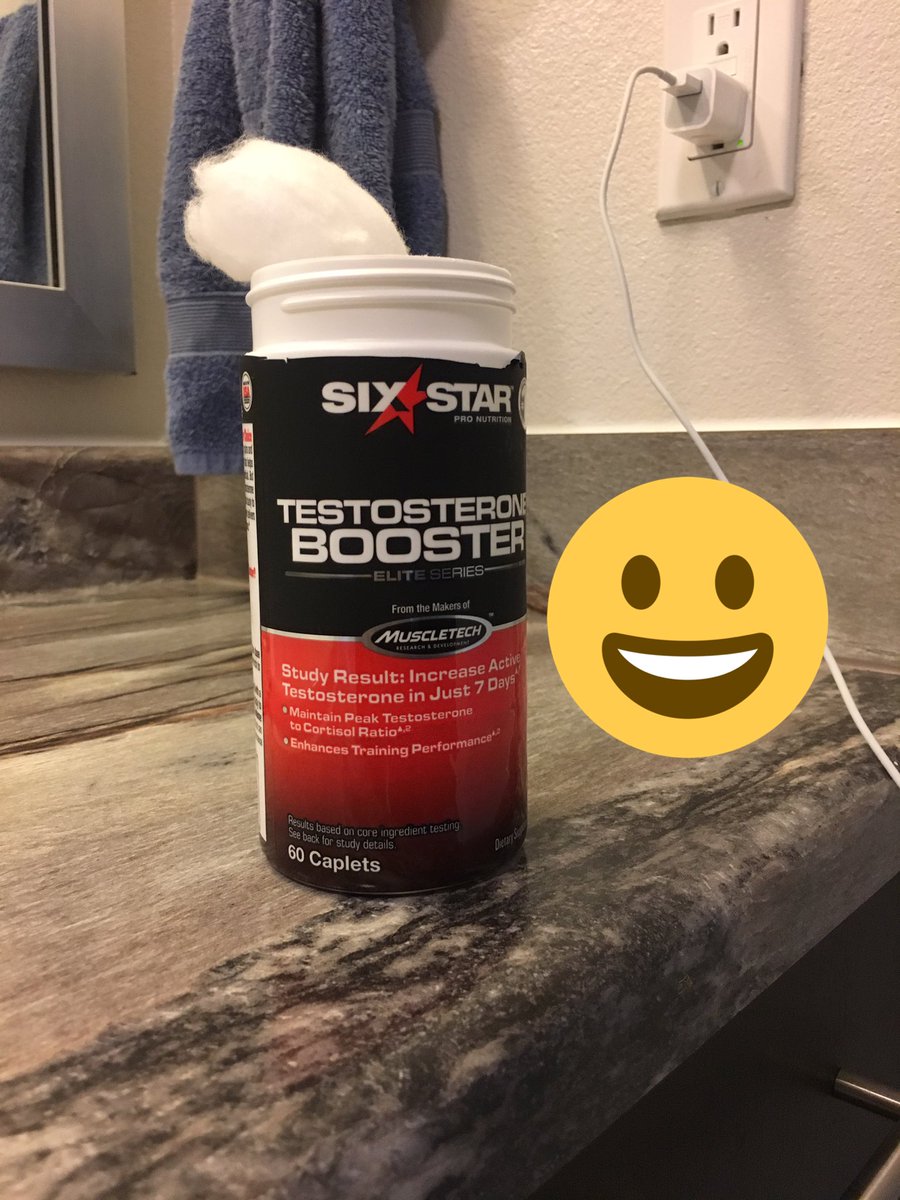 BlakeGaribaldi's tweet photo. @SixStarPro why is the bottle this tall but pill count only 60? #disappointed #feelbamboozled https://t.co/JDHJRlBQmL
