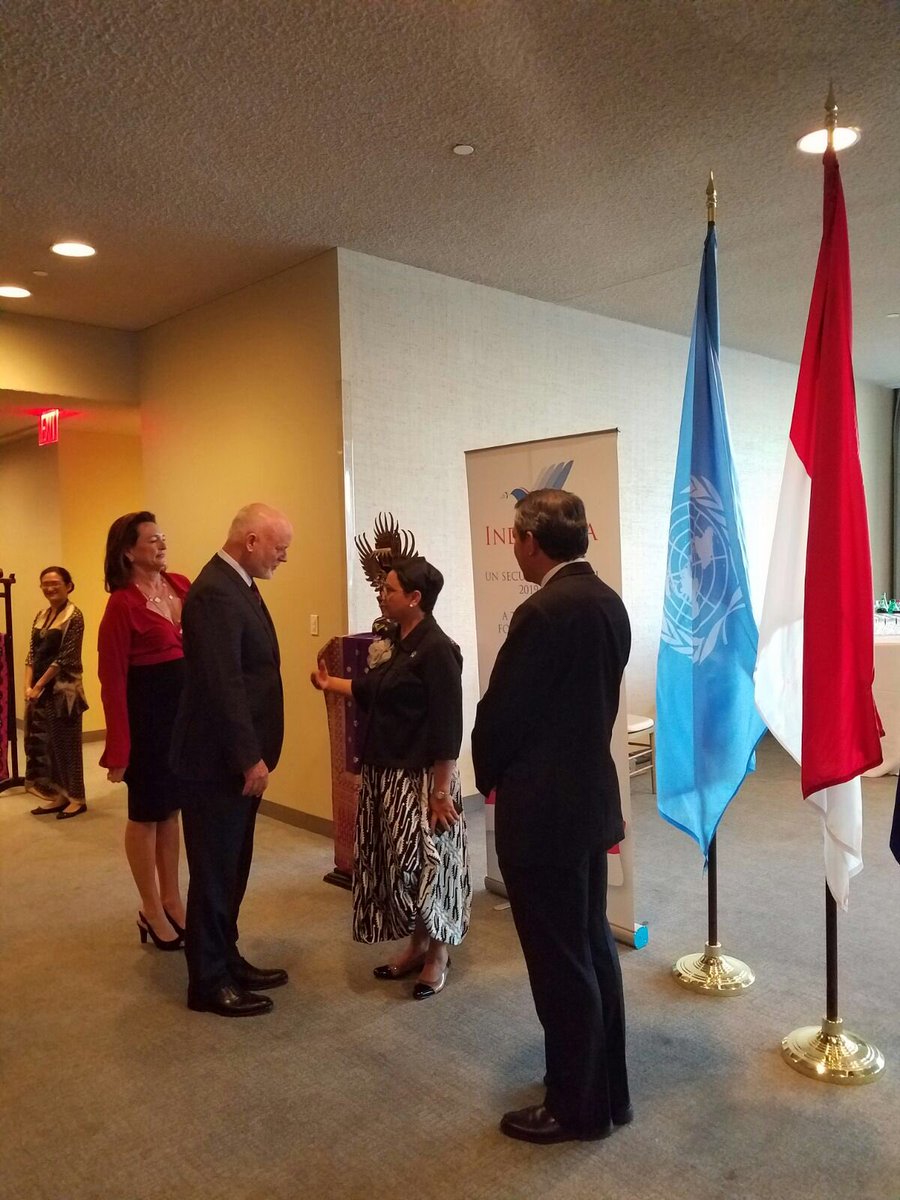 Welcoming the President of the 71st General Assembly #UNGA #Indonesian #IndependenceDay @Portal_Kemlu_RI