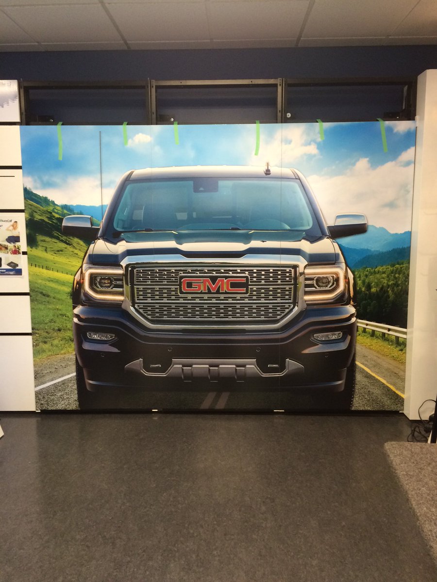 #new #giant #gmc #truck #display at our #south #CertifiedRadio #gettingbuilt #demo #yeg