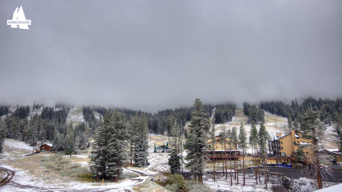 Beautiful scene. Dusting snow left up @KirkwoodMtn #Sierra #snow