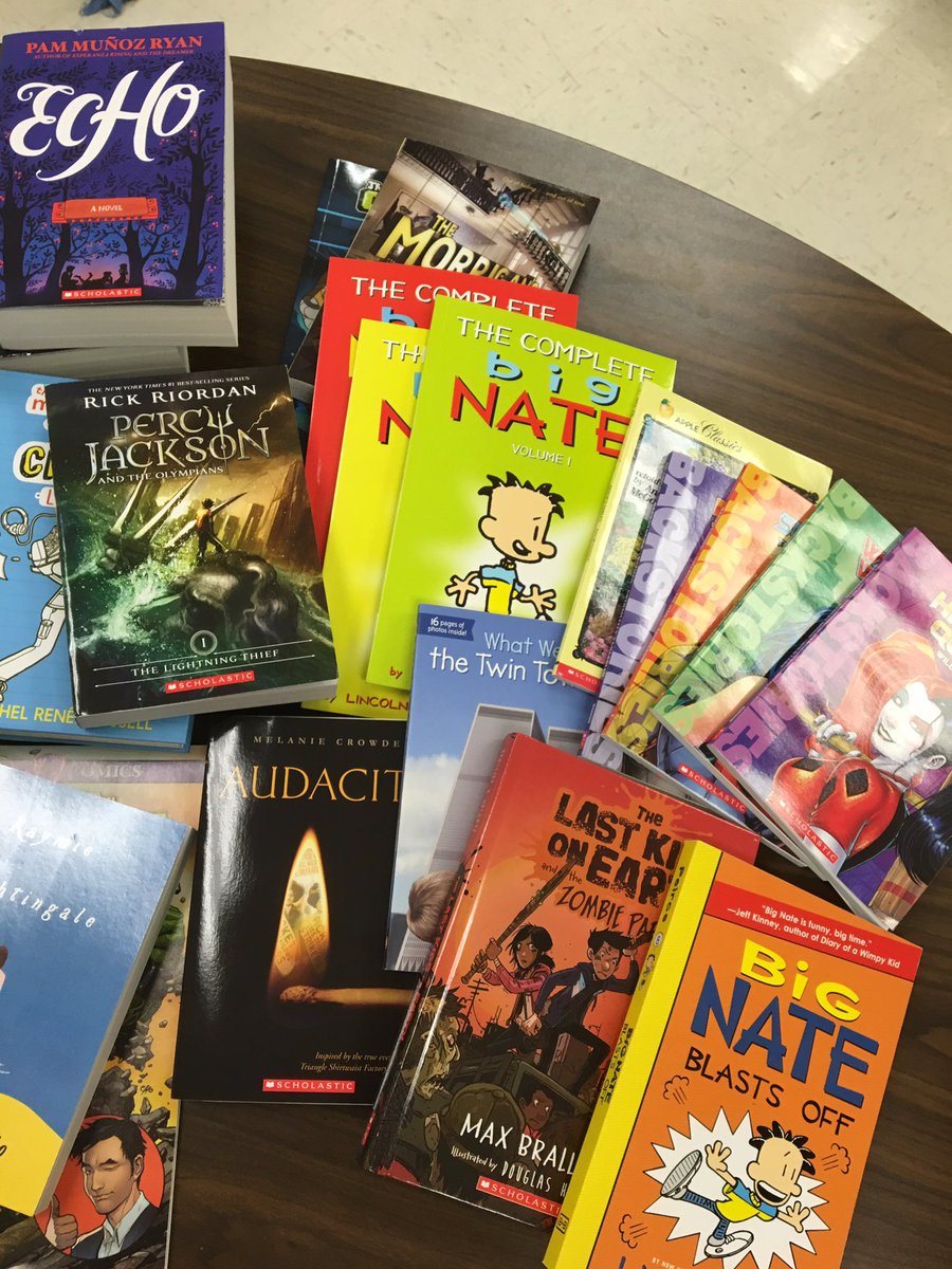 MariannaUrrutia's tweet image. Got a little carried away ordering @Scholastic books for class. Kids are super excited to read them. 😉👍📚🙌🏼 @NISDmartin #ClassLibrary