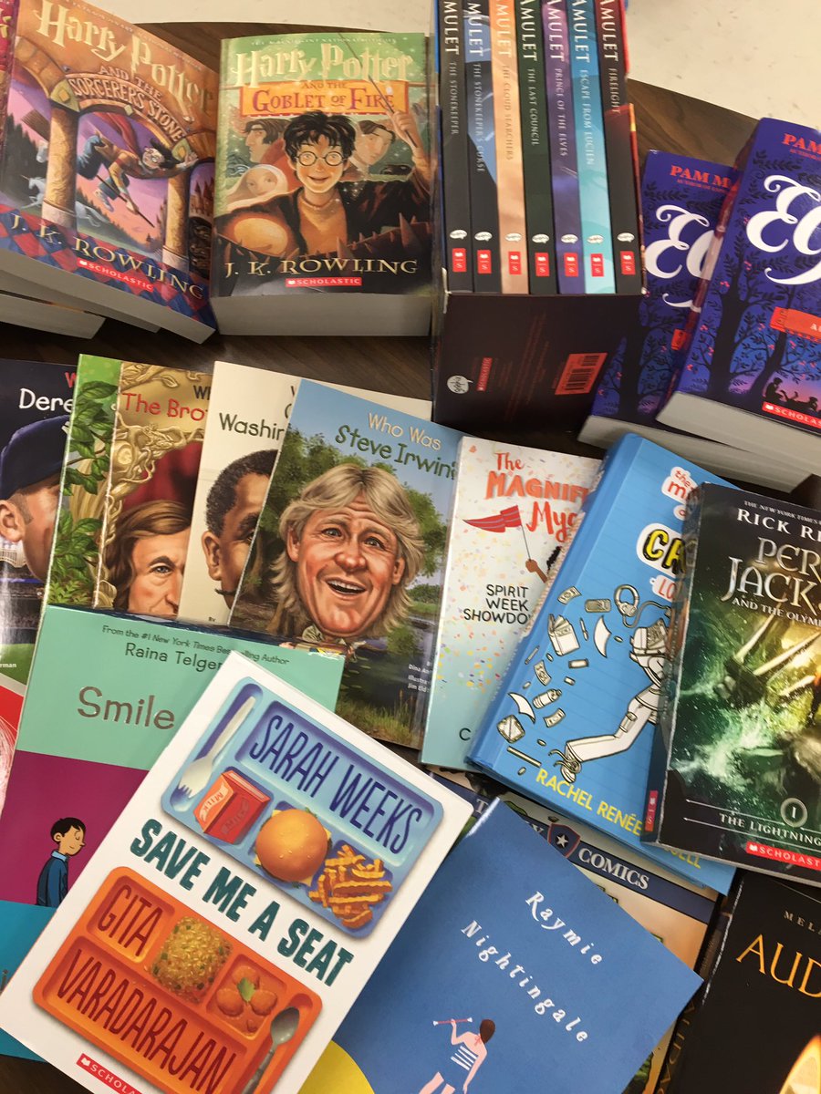 MariannaUrrutia's tweet image. Got a little carried away ordering @Scholastic books for class. Kids are super excited to read them. 😉👍📚🙌🏼 @NISDmartin #ClassLibrary