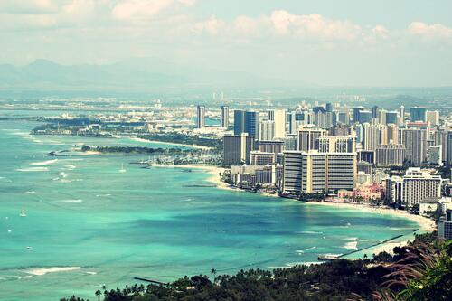 Paisaje urbano Honolulu - Hawaii.