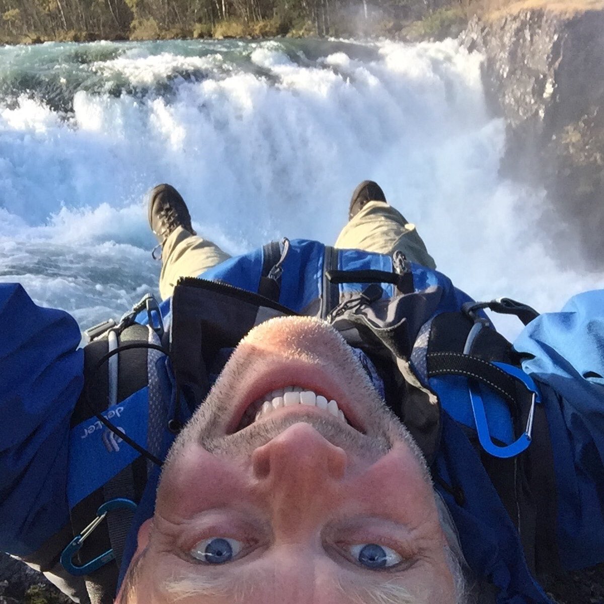 cyclepetercom's tweet photo. Hanging out at the waterfall next to Port Alsworth in Alaska https://t.co/UEA30t7Bwb
