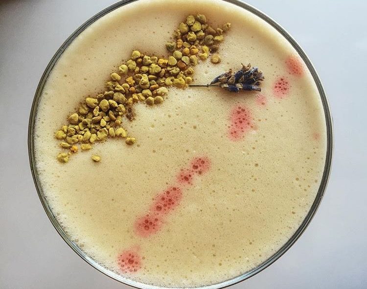 Next Thu/Celebration/Special Coffee Cocktails: Flora + Fauna Cold Brew + Jasmine Lavender Citrus Simple Syrup + Bee Pollen + Bitters + Gin