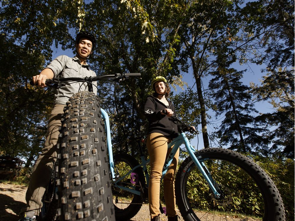 edmontonjournal's tweet photo. Video: @UAlberta biologists turn to fat bikes for field work https://t.co/Cj7YoC2P0Q https://t.co/JEhGcWqP7G