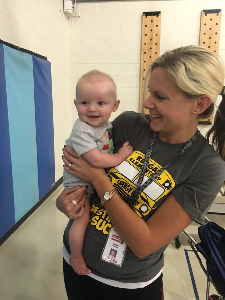 Will this be the youngest math night attendee? #startthemearly #6months