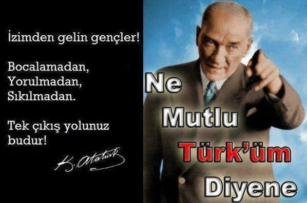 DeliFener_li's tweet photo. "İzimden gelin gençler ! Bocalamadan,yorulmadan,sıkılmadan.Tek çıkış yolunuz budur !" #MKA ATATÜRK PUSULAMIZDIR @JeansBiri @mkaayse https://t.co/CqEAEvnut1