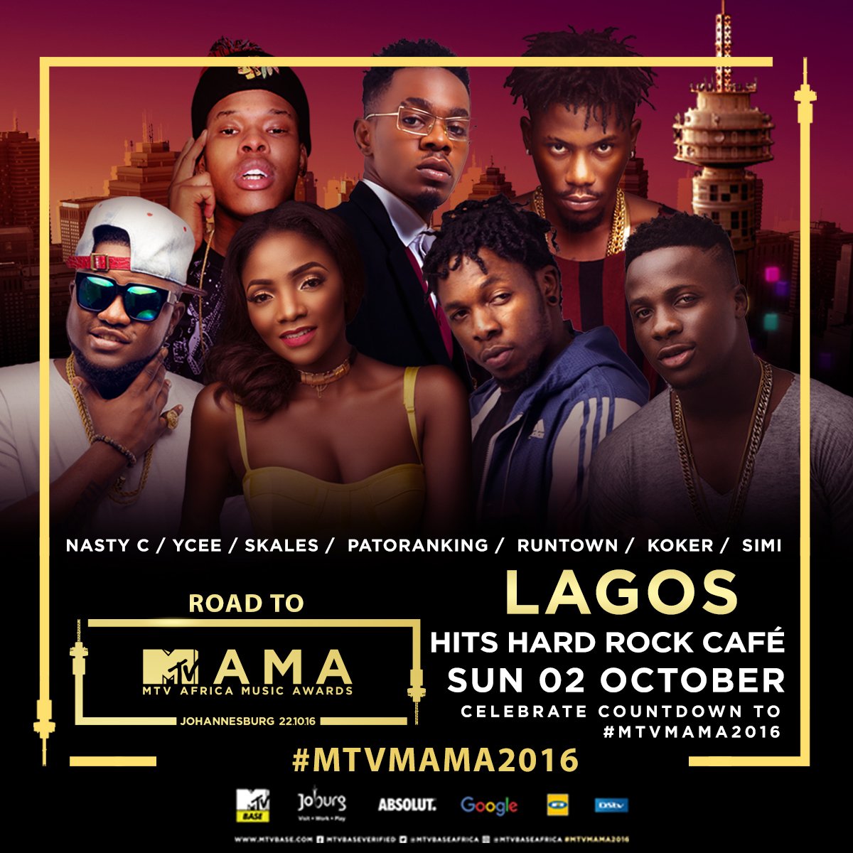 MTVBaseWest's tweet photo. Unlocking the situation at #RoadToMAMAs with @youngskales @Nasty_CSA @SympLySimi @patorankingfire @iRuntown @iam_YCEE and @IAM_KOKER. LIT π₯ https://t.co/mk6TAx8tug