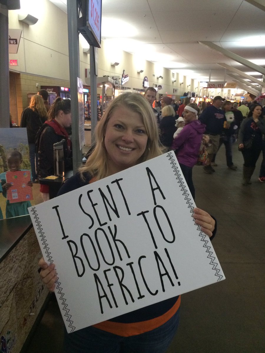 Came to Target Field to watch the Twins v. Tigers game and ended up sponsoring a book to Africa! #bookschangelives