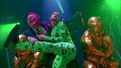 teeeetocan's tweet photo. My aesthetic is the color scheme in Joel Schumacher's batman movies https://t.co/I7Lau1fqBs