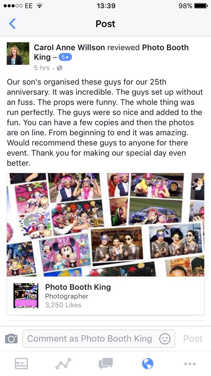 PhotoBoothKing's tweet photo. Superb reviews the team go the extra mile every time add us on FB Photo Booth King https://t.co/DtzaBR3Avv