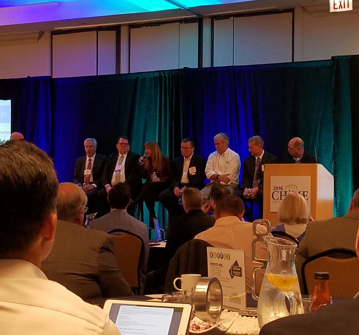 takos4's tweet photo. Interesting perspectives on healthcare transformation from the all-star CIO line-up at @CIOCHIME #CPES16 https://t.co/Pyo48QGbqP