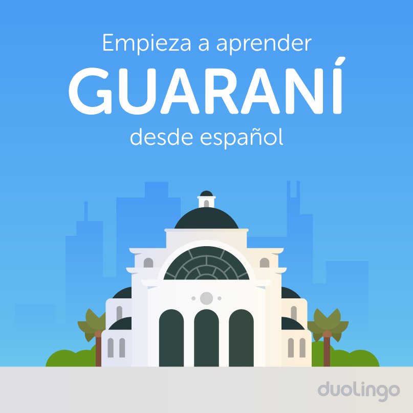 libreguarani's tweet photo. ¡Guaraní es el primer curso de idioma indígeno en Duolingo!... https://t.co/fdKeITtIOK @ateneoguarani @libreoffice https://t.co/IeDKh0kIck