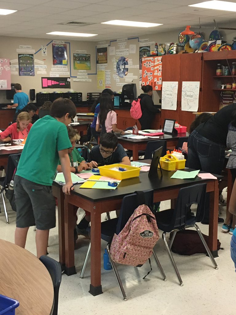 AgnewWMS's tweet photo. Ms. K. White's class is the "It" place to be. Students explore it, write it and test it!!! https://t.co/nMibvnhN0C