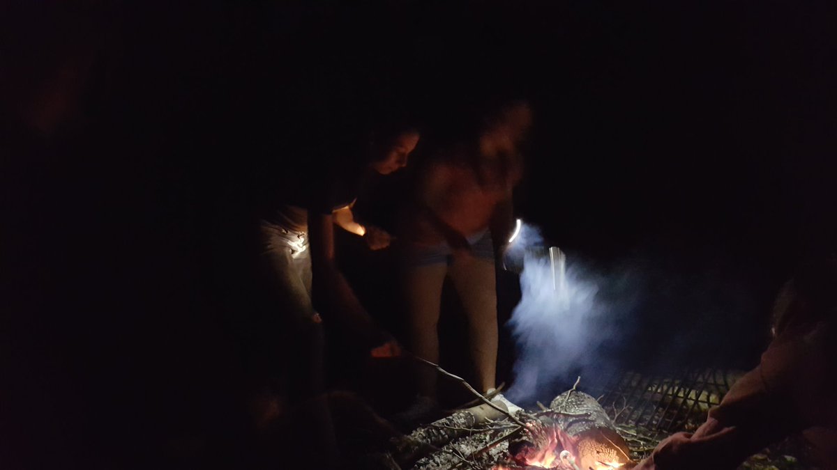 girvanyouthtrst's tweet photo. Camp fire cooking with Z1 Girls Group...supper time! @GirlsRAce @Culzeancastle #pittapockets #smores https://t.co/7uoWEpgIKl