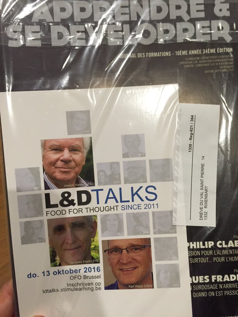 Who's this pretty face arriving in my mailbox?

It's #LearningGangsta <a href="/kkapp/">Karl Kapp</a>

:-)

cc <a href="/Stimulearning/">Stimulearning</a>
